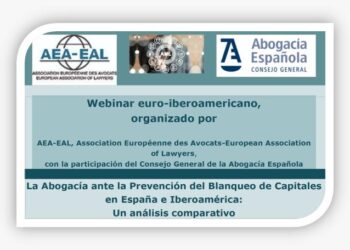 Folleto webinar abogacia prevención del blanqueo de capitales